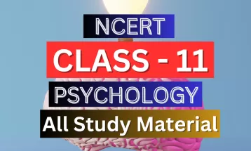 Class 11th Psychology Syllabus, Solutions, Notes, QA, Pdf || Hindi