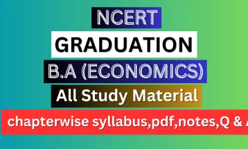 B.A Economics Syllabus, Solutions, Notes, QA, Pdf || Hindi