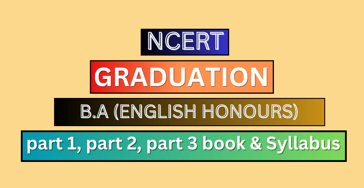B.A English Honours Complete Syllabus || Download free pdf
